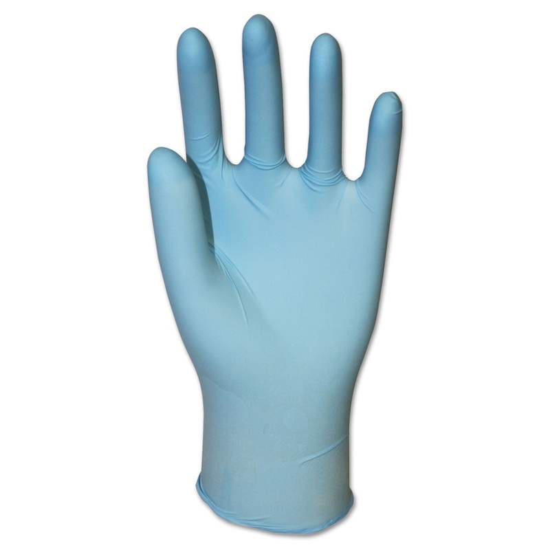 DIVERSAMED DISPOSABLE POWDER-FREE EXAM NITRILE GLOVES, BLUE, MEDIUM, 100/BOX, 10 BOXES/CARTON