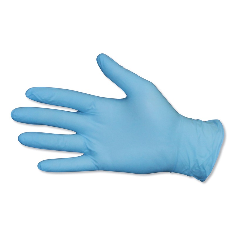 DIVERSAMED DISPOSABLE POWDER-FREE EXAM NITRILE GLOVES, BLUE, SMALL, 100/BOX, 10 BOXES/CARTON