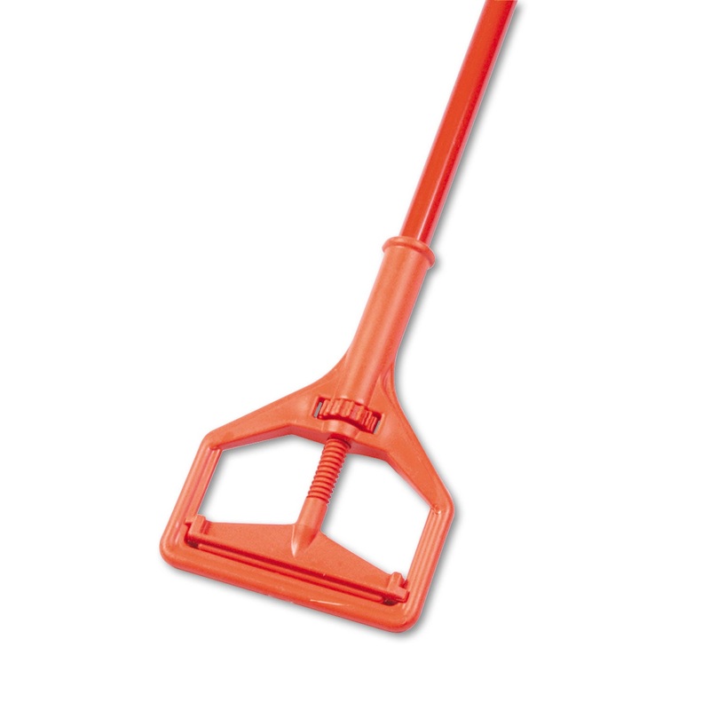 Janitor Style Screw Clamp Mop Handle, Fiberglass, 64″, Safety Orange