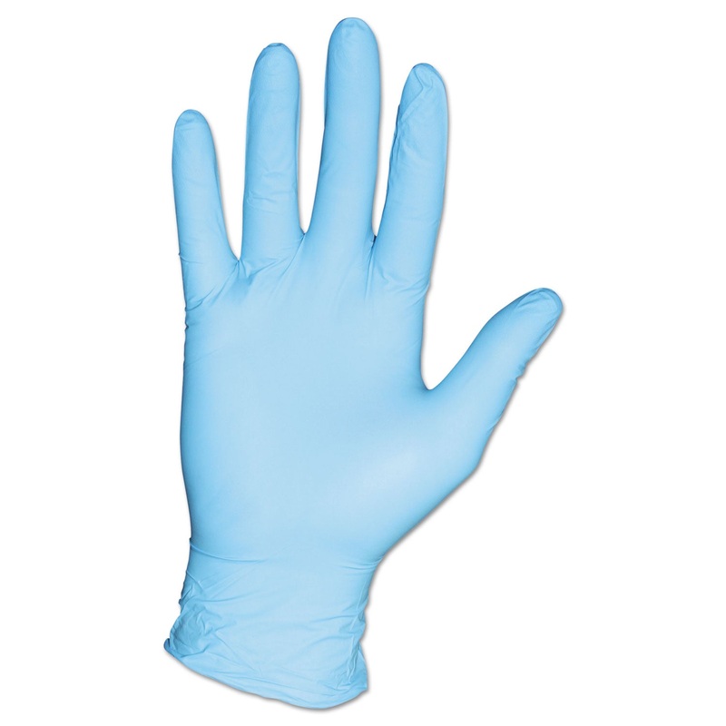 PRO-GUARD DISPOSABLE POWDER-FREE GENERAL-PURPOSE NITRILE GLOVES, BLUE, X-LARGE, 100/BOX, 10 BOXES/CARTON