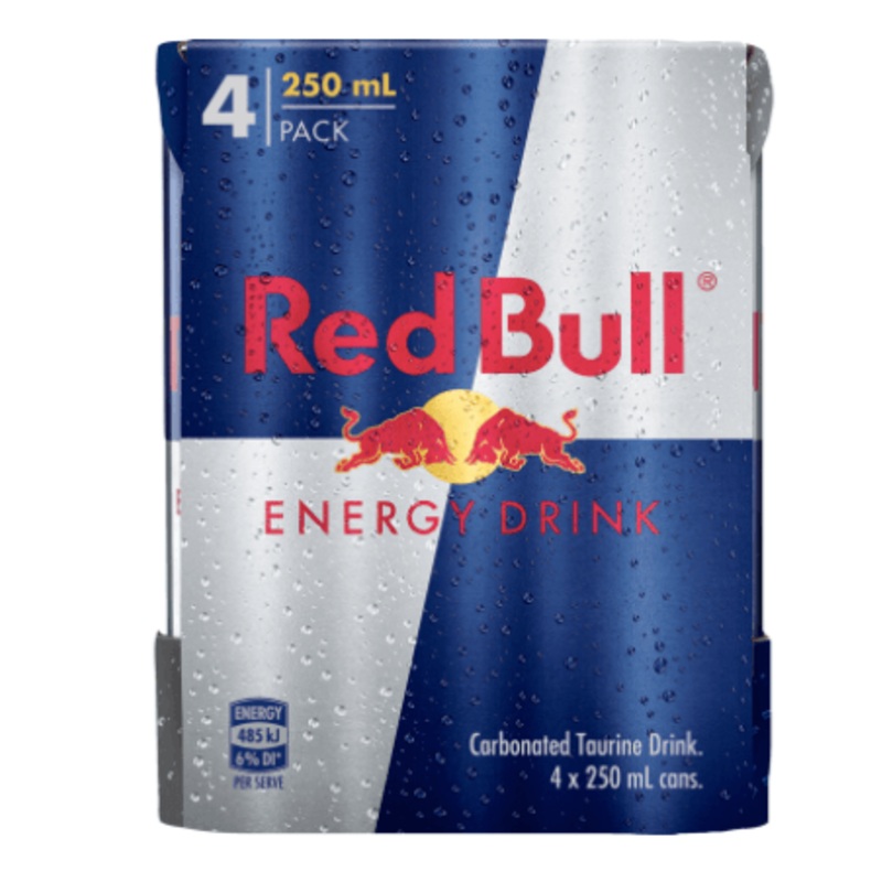 Red Bull Energy Drink 250ml Cans 4pk