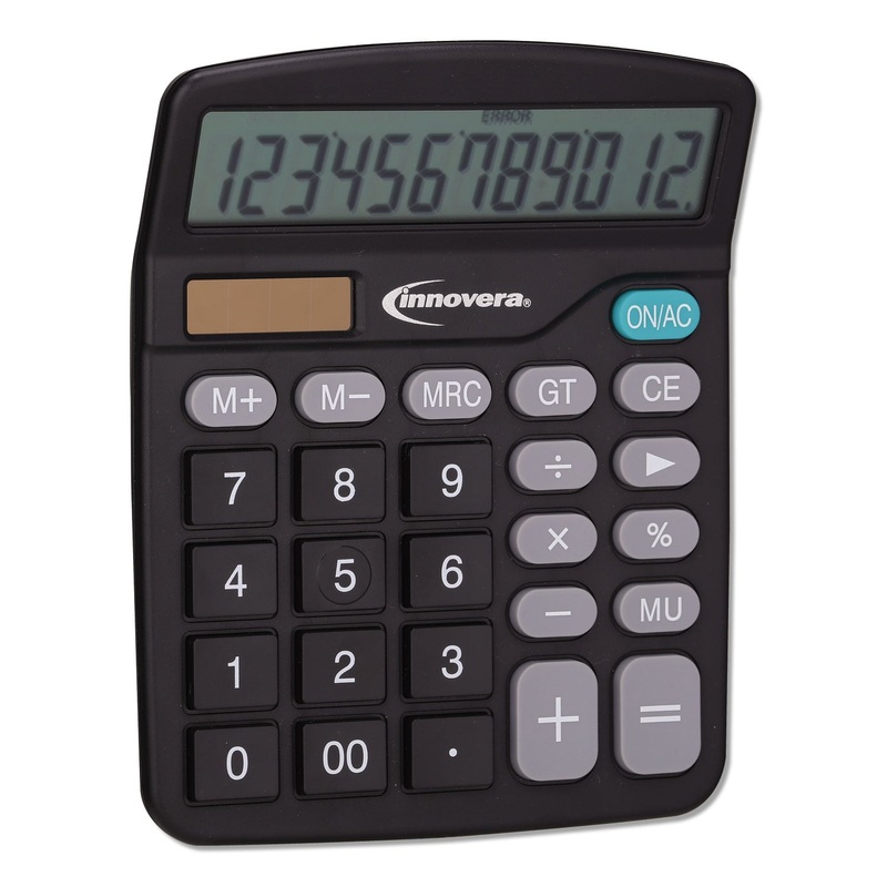 15923 DESKTOP CALCULATOR, 12-DIGIT, LCD