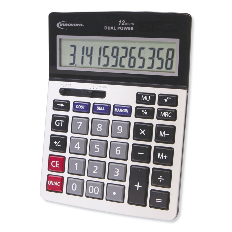15968 PROFIT ANALYZER CALCULATOR, DUAL POWER, 12-DIGIT LCD DISPLAY
