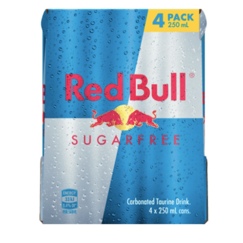 Red Bull Sugar Free Drinks 4pk