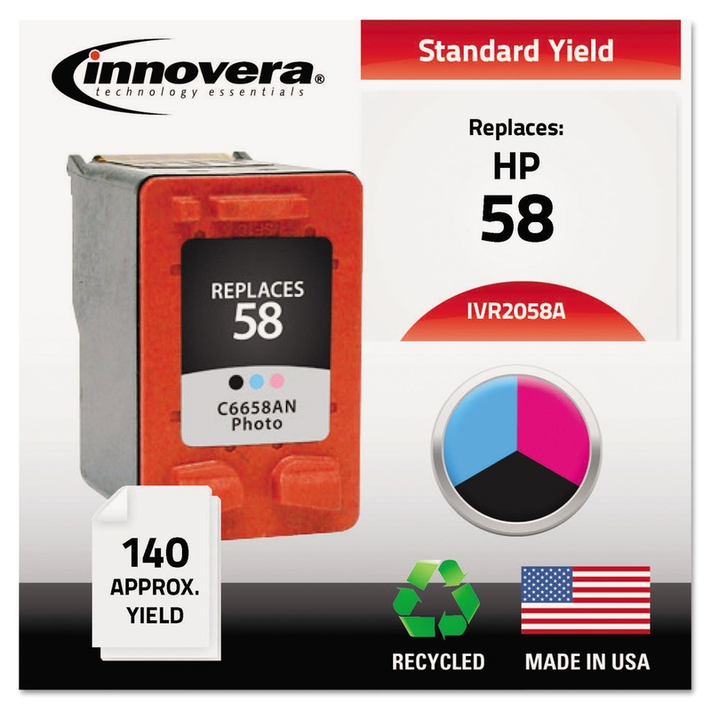REMANUFACTURED C6658AN (58) INK, 140 PAGE-YIELD, PHOTO