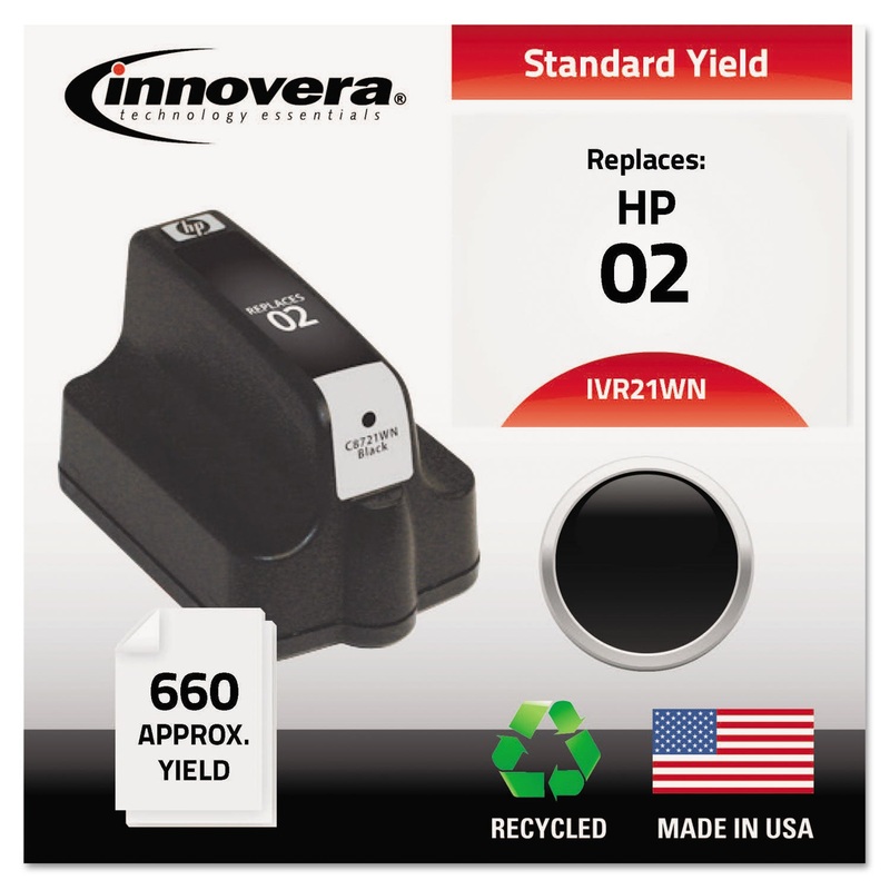 REMANUFACTURED C8721WN (02) INK, 660 PAGE-YIELD, BLACK