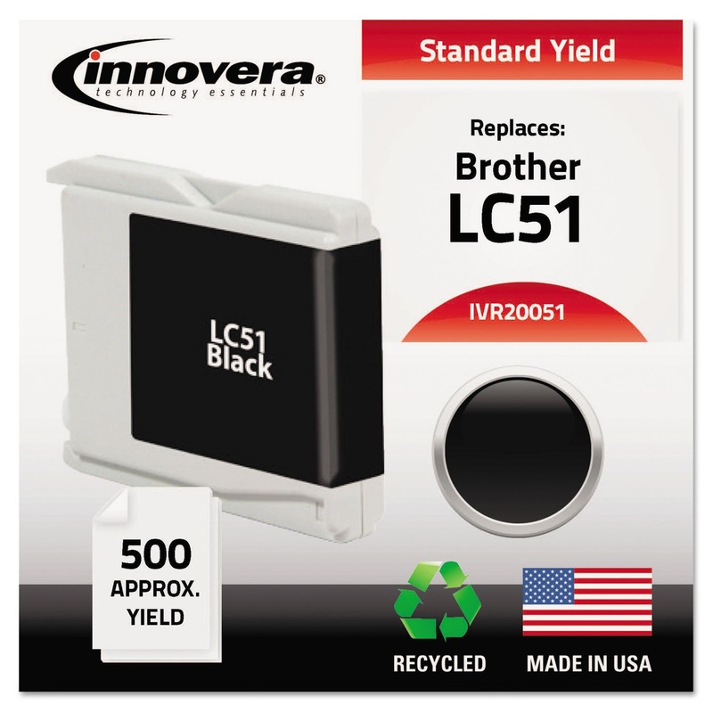 REMANUFACTURED LC51BK INK, 500 PAGE-YIELD, BLACK