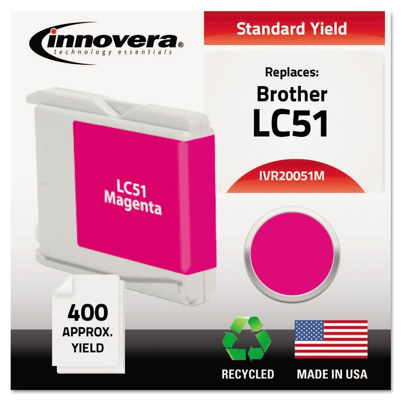 REMANUFACTURED LC51M INK, 400 PAGE-YIELD, MAGENTA
