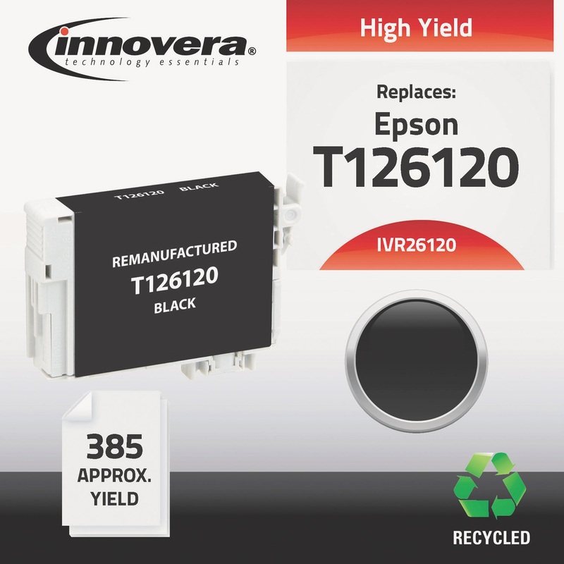 REMANUFACTURED T126120 (126) INK, 385 PAGE-YIELD, BLACK