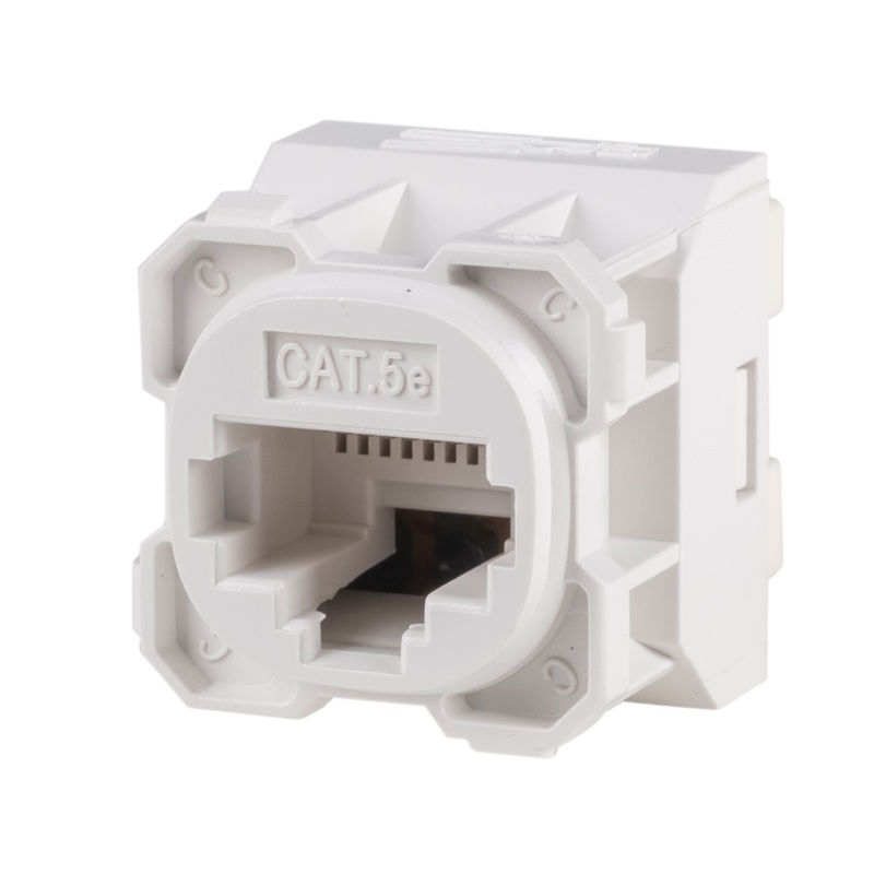 AMDEX Cat5e RJ45 Jack for AMDEX Face Plates. T586A Wiring Only. Recommended for use with RJ45 plugs only.
