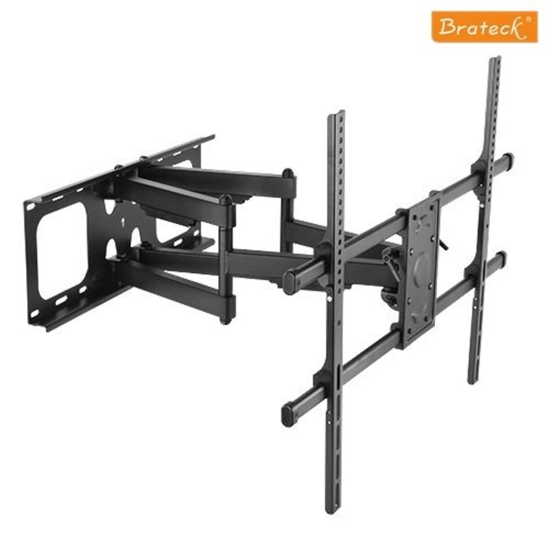 BRATECK 50″-90″ Full-Motion Wall Mount Bracket. Max load: 75kg. VESA Support up to: 800×600. Max Arm Extension – 635mm. Curved Display Compatible. Colour: Black
