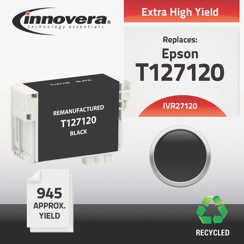 REMANUFACTURED T127120 (127) INK, 945 PAGE-YIELD, BLACK