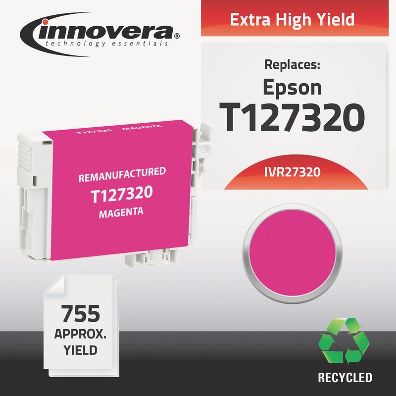 REMANUFACTURED T127320 (127) INK, 755 PAGE-YIELD, MAGENTA