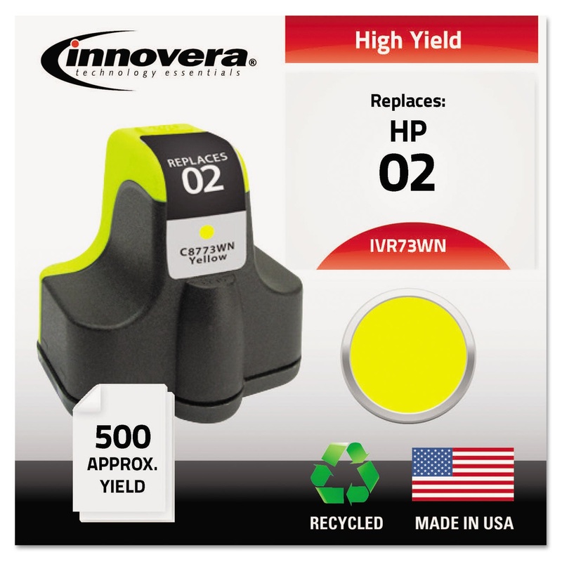 REMANUFACTURED C8773WN (02) INK, 500 PAGE-YIELD, YELLOW