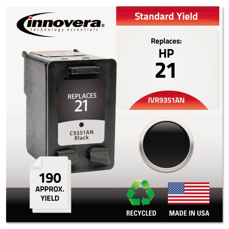 REMANUFACTURED C9351AN (21) INK, 190 PAGE-YIELD, BLACK