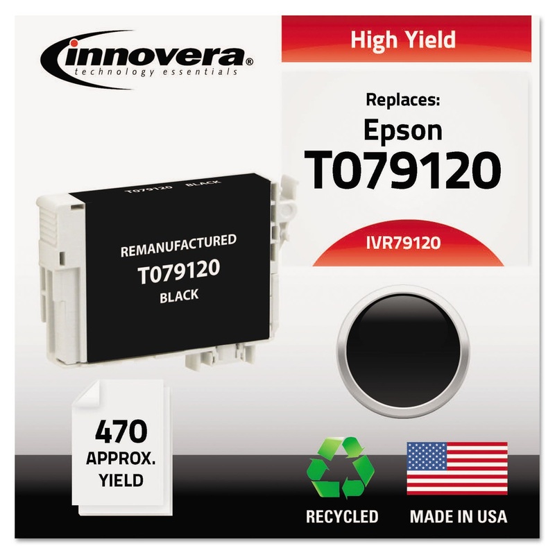 REMANUFACTURED T079120 (79) HIGH-YIELD INK, 470 PAGE-YIELD, BLACK