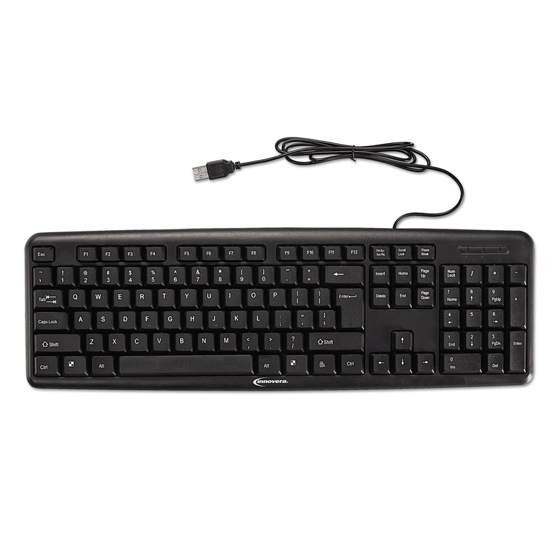 SLIMLINE KEYBOARD, USB, BLACK