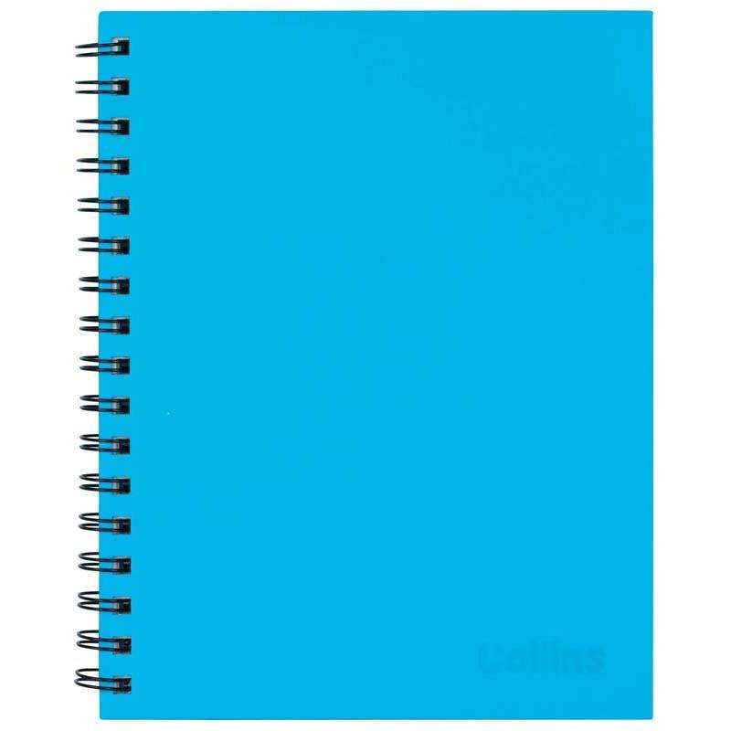 Collins Notebook Wiro 225×175 Ice Blue 100 Leaf Side Opening