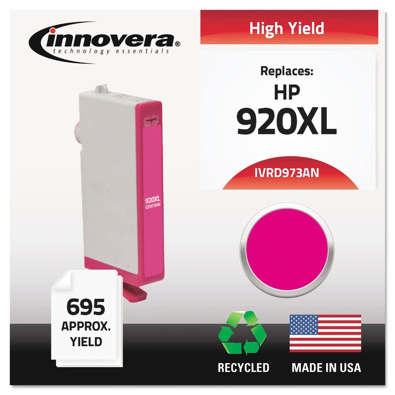 REMANUFACTURED CD973AN (920XL) HIGH-YIELD INK, 700 PAGE-YIELD, MAGENTA