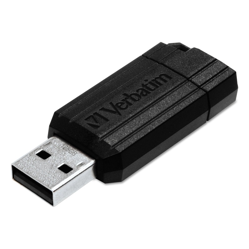 PINSTRIPE USB FLASH DRIVE, 32 GB, BLACK