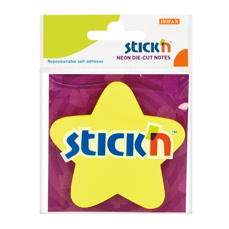 Stick’n Die Cut Notes Star 70x70mm 50 Sheets