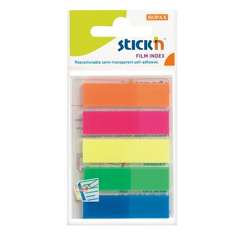 Stick’n Film Index Flags Neon 45x12mm 125 Flags 5 Colours