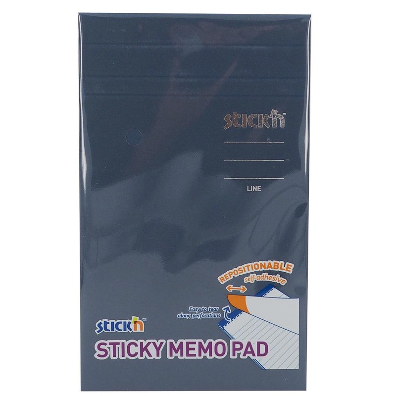 Stick’n Memo Pad 50 Sheets 190.5x114mm Lined