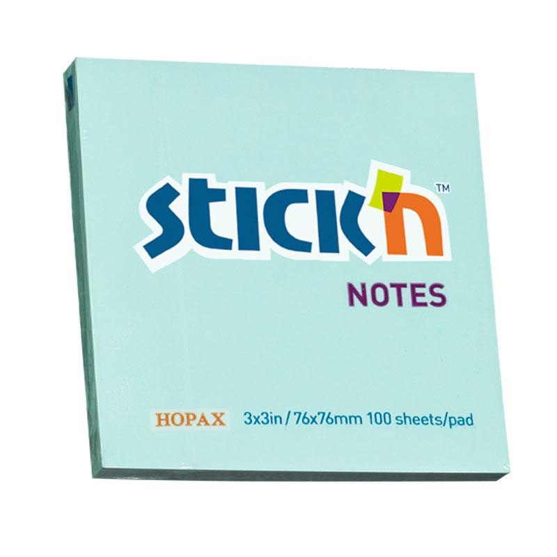 Stick’n Notes Blue 76x76mm 100 Sheet Pad