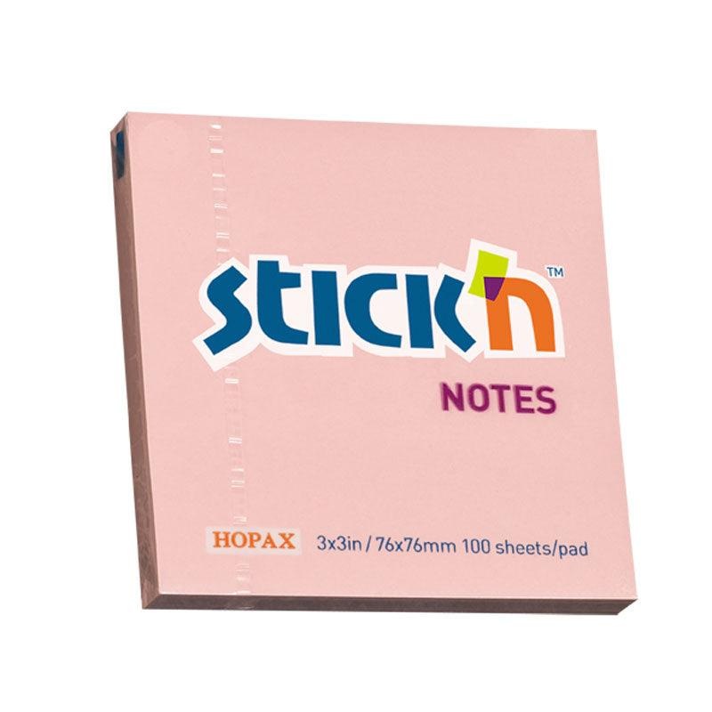 Stick’n Notes Pink 76x76mm 100 Sheet Pad