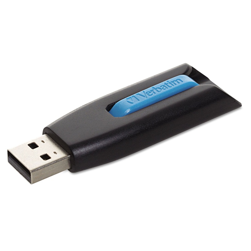 STORE ‘N’ GO V3 USB 3.0 DRIVE, 16 GB, BLACK/BLUE
