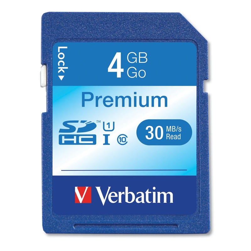 4GB PREMIUM SDHC MEMORY CARD, UHS-I U1 CLASS 10, UP TO 30MB/S READ SPEED