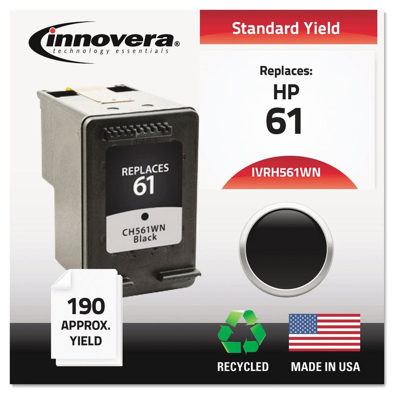 REMANUFACTURED CH561WN (61) INK, 200 PAGE-YIELD, BLACK