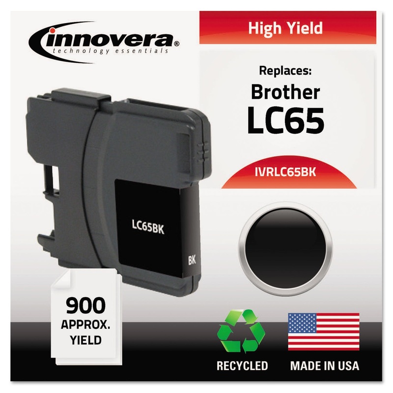 REMANUFACTURED LC65BK HIGH-YIELD INK, 900 PAGE-YIELD, BLACK