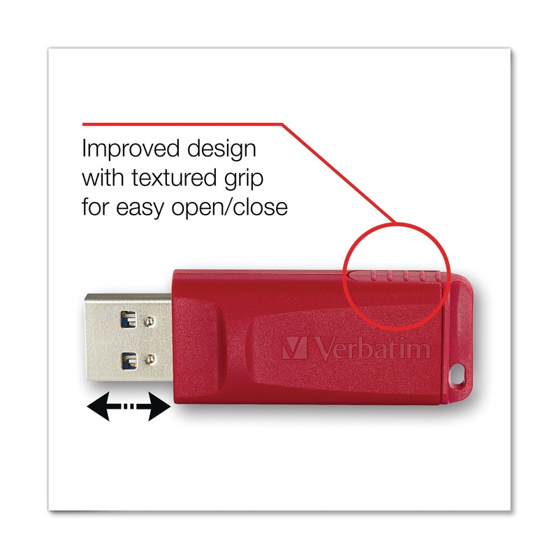 STORE ‘N’ GO USB FLASH DRIVE, 8 GB, RED