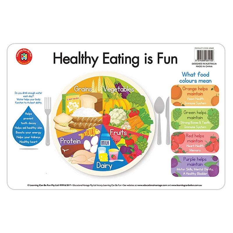 LCBF Placemat Healthy Eating Is Fun