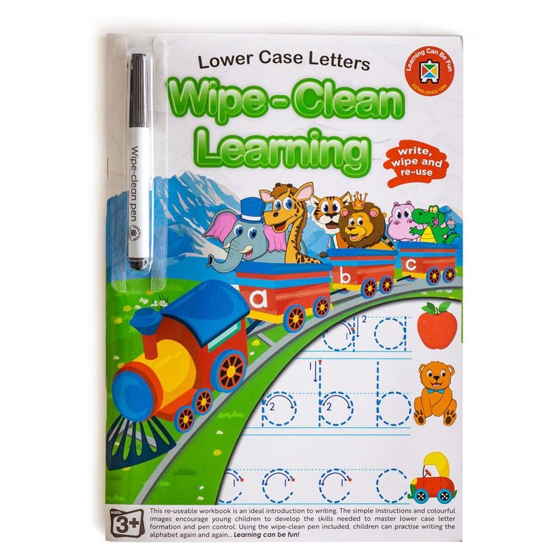 LCBF Wipe Clean Learning Book Lower Case Letters w/Marker