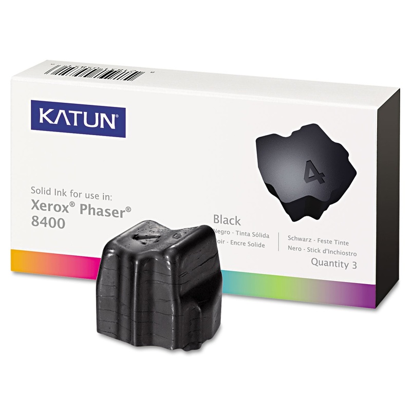 COMPATIBLE 108R00604 SOLID INK STICK, 3400 PAGE-YIELD, BLACK, 3/BX