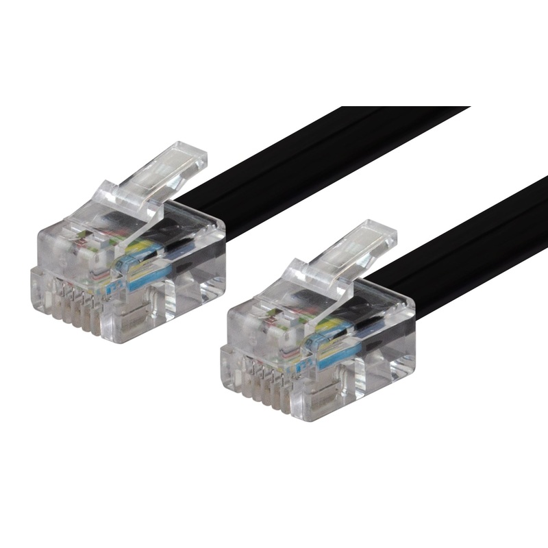 DYNAMIX 10m RJ12 to RJ12 Cable – 6C All pins connected straight through