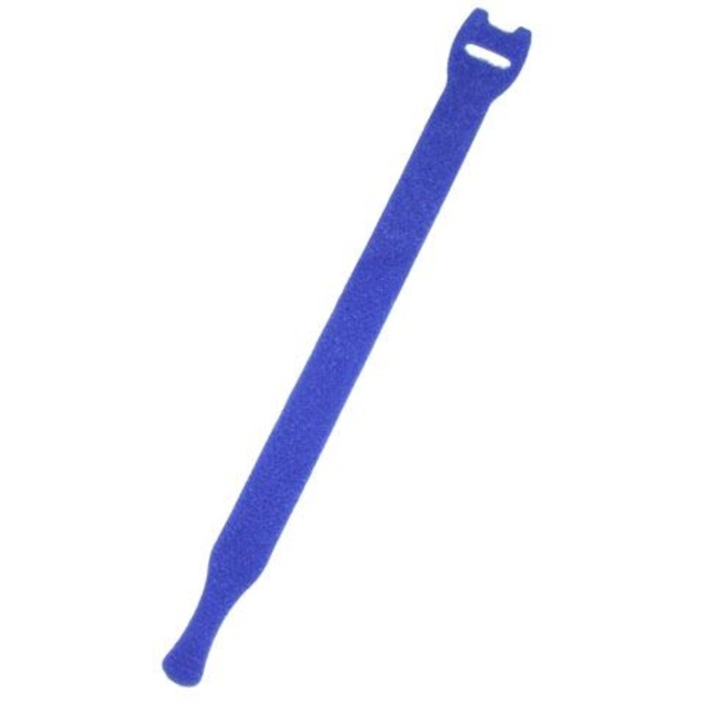 DYNAMIX Hook & Loop Cable Tie, 200mm x 13mm, BLUE Colour (Packs of 10)
