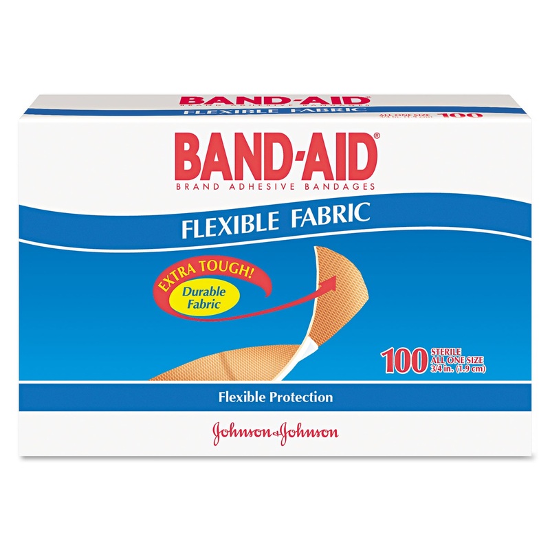 Flexible Fabric Premium Adhesive Bandages, 3/4″ X 3″, 100/box