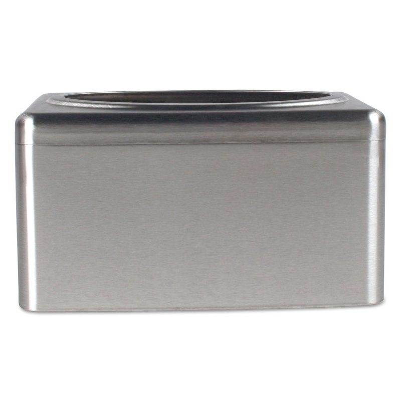 BOX TOWEL DISPENSER FOR POP-UP BOX, STAINLESS STEEL