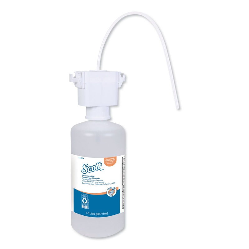 CONTROL ANTIMICROBIAL FOAM SKIN CLEANSER , UNSCENTED, 1500ML REFILL, 2/CARTON