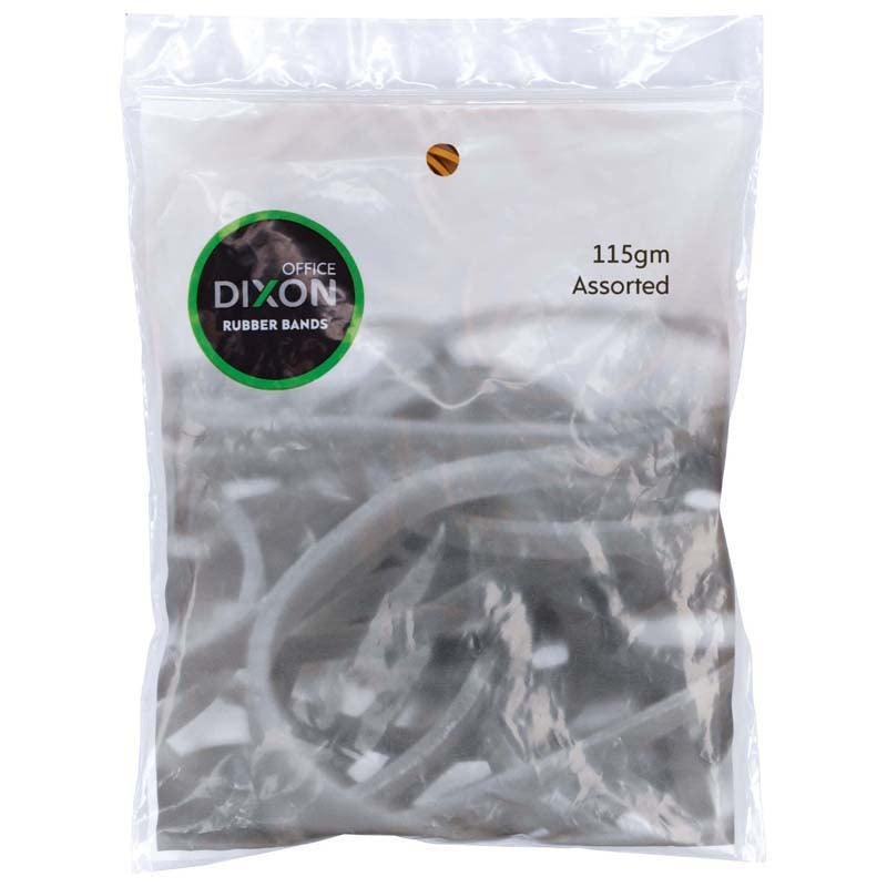 Dixon Rubber Bands 115gm Assorted