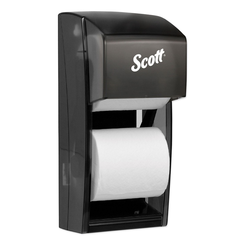 ESSENTIAL SRB TISSUE DISPENSER, 6 6/10 X 6 X 13 6/10, PLASTIC, SMOKE