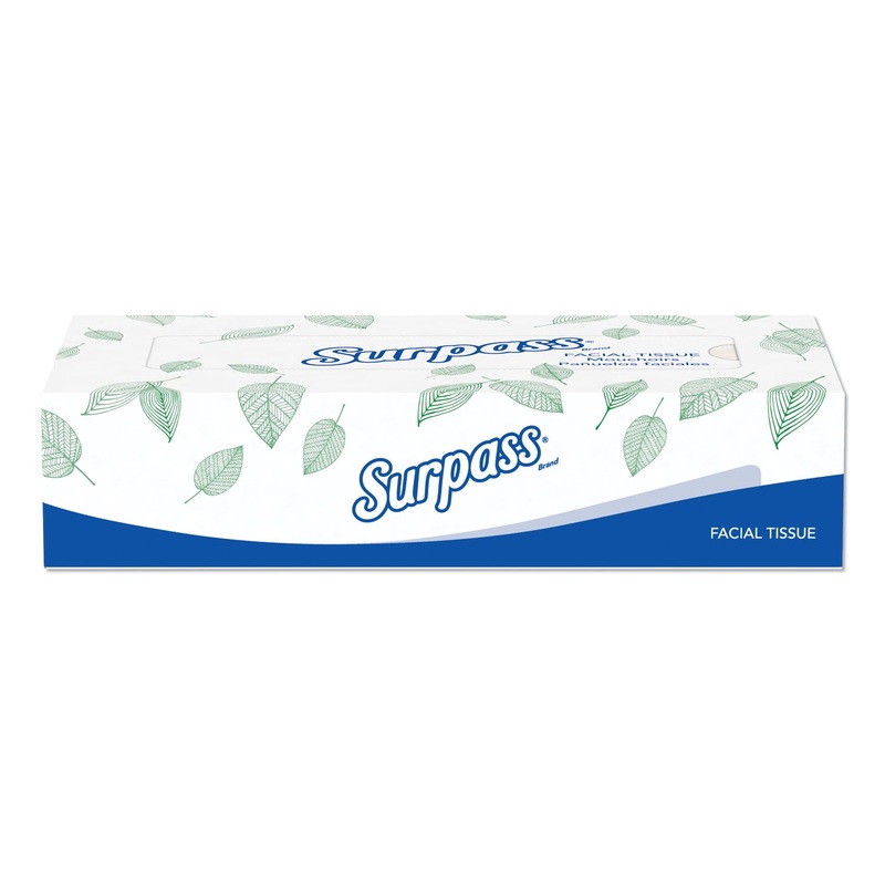FACIAL TISSUE, 2-PLY, WHITE,125 SHEETS/BOX, 60 BOXES/CARTON