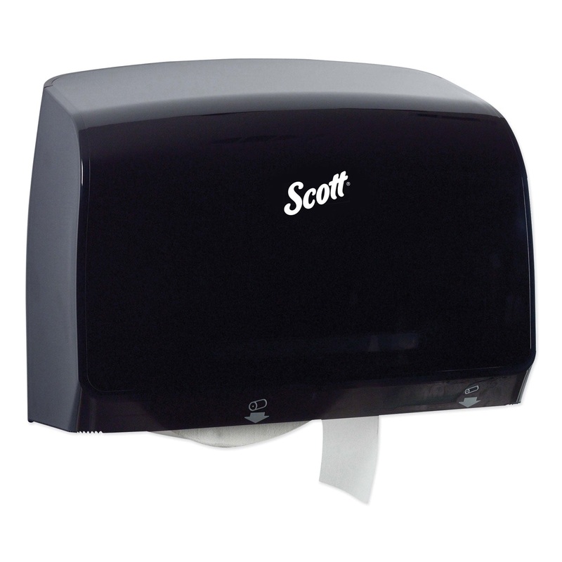 PRO CORELESS JUMBO ROLL TISSUE DISPENSER, 14 1/10 X 5 4/5 X 10 2/5, BLACK