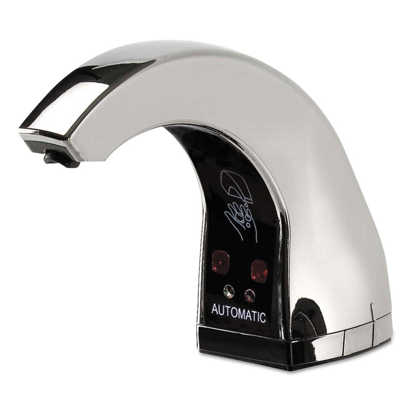 TOUCHLESS COUNTER MOUNT SKIN CARE DISPENSER, 1.5 L, 2.12″ X 4.25″ X 5.56″, CHROME