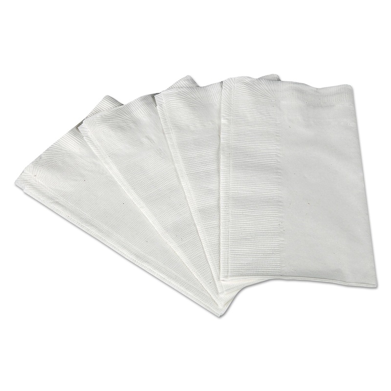 1/8-Fold Dinner Napkins, 2-Ply, 17 X 14 63/100, White, 250/pack, 12 Packs/carton