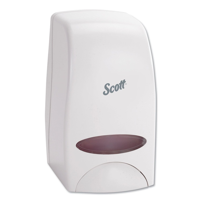 ESSENTIAL MANUAL SKIN CARE DISPENSER, 1000 ML, 5″ X 5.25″ X 8.38″, WHITE