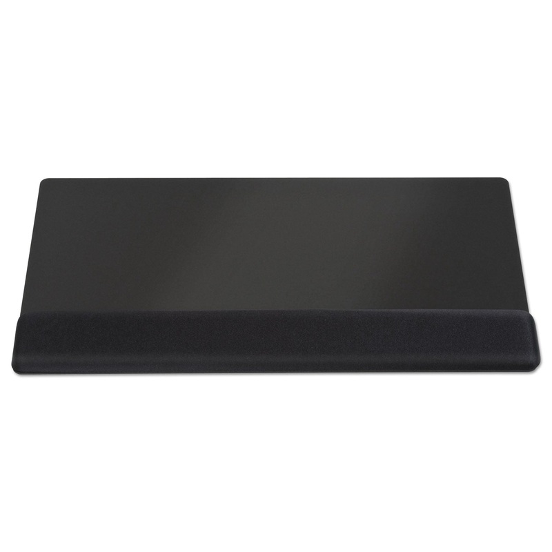Keyboard Wrist Rest, Memory Foam, Non-Skid Base, 19 X 10-1/2 X 1, Black